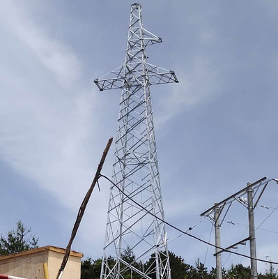 110kV 132kV 4 레그 앵귤러 스틸 셀룰러 전송 타워