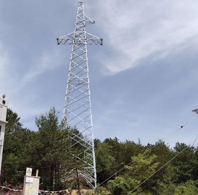 높은 바람 포용력 110kV 132kV 모노폴 셀룰러 전송 타워