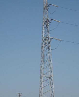 아연 도금 33KV 전송 라인 강철 격자 타워