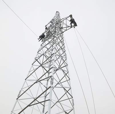 뜨거운 복각 직류 전기를 통한 강철 격자 전송선 33KV 탑