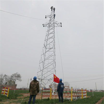 격자 HDG 강철 33KV 전송 라인 타워