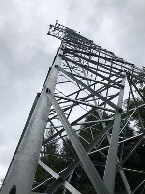 ASTM123 아연 도금 110KV 배전 강철 격자 타워