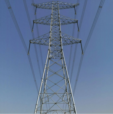 뜨거운 복각 직류 전기를 통한 500KV Q355 Q255 강철 전송 탑
