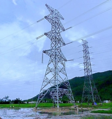 110KV 통신 Q235 Q345 Q420 강철 격자 타워