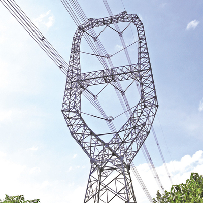 110KV 132KV 직류 전기를 통한 천사 강철 격자 전송선 탑