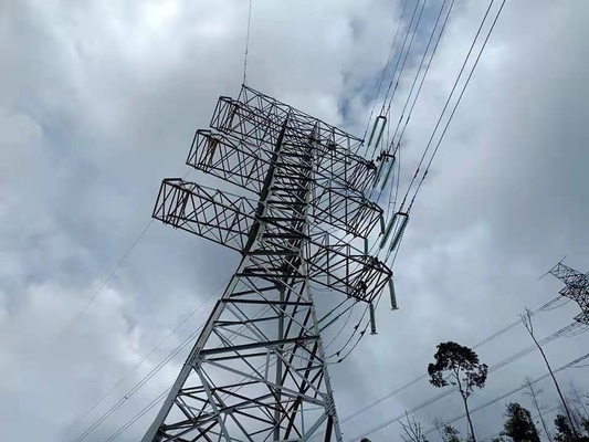 10 - 1000KV 전력 전송 격자 강철 탑