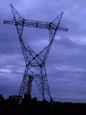 머리 위 전송선을 위한 ASTM123 230KV 400KV 격자 강철 탑