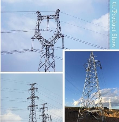 머리 위 전송선을 위한 ASTM123 230KV 400KV 격자 강철 탑