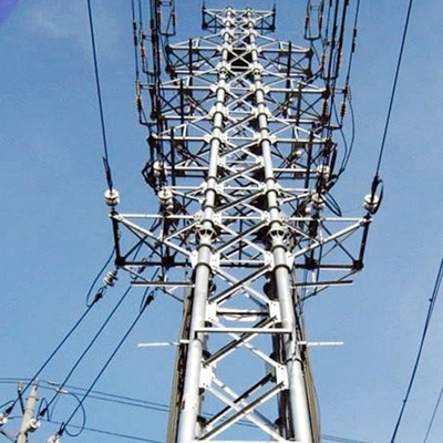 220kv HDG Q235B Q345B 강철 격자 전송 타워