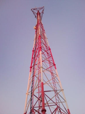 ISO 1461 ASTM A123 HDG 관형 통신 스틸 타워