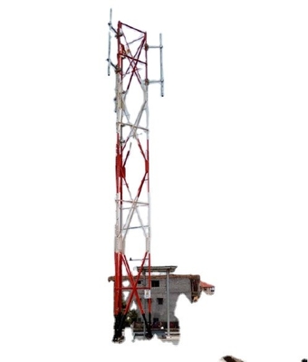 Gsm 지붕 전기 10m 철 안테나 타워 레티스