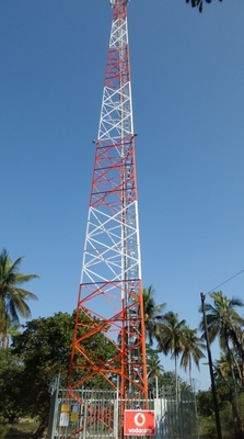 안테나 & Mw 브라켓과 세 다리달린 각도 33KV 원거리 통신 철탑립