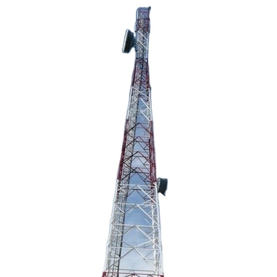 각도 100M Gsm 안테나 타워 Mast와 브라켓 항공 장해 등