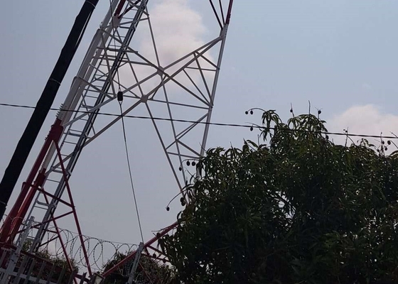 Gsm 통신 격자형 철탑 철 Q235B 전기 본인 지지