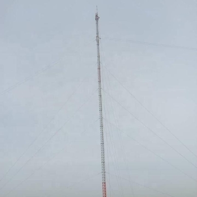 직류 전기로 자극된 것을 가진 텔레콤 GSM 안테나 철 단극 탑
